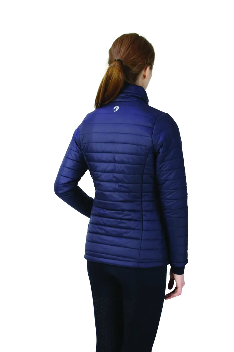 Hy Equestrian Synergy Padded Jacket - Navy/Fig-2